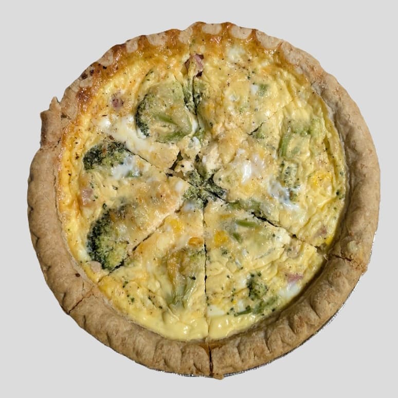 Ham & Cheddar Broccoli Quiche